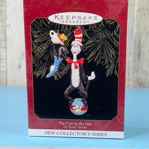 Hallmark Keepsake Ornament The Cat In The Hat Dr. Seuss Books Dated 1999
